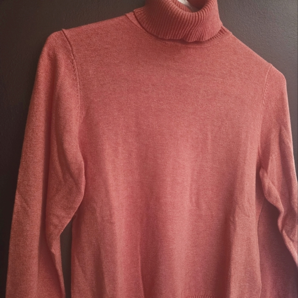 L.L.Bean Cozy Red Turtleneck Sweater
